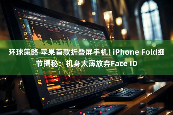 环球策略 苹果首款折叠屏手机! iPhone Fold细节揭秘：机身太薄放弃Face ID